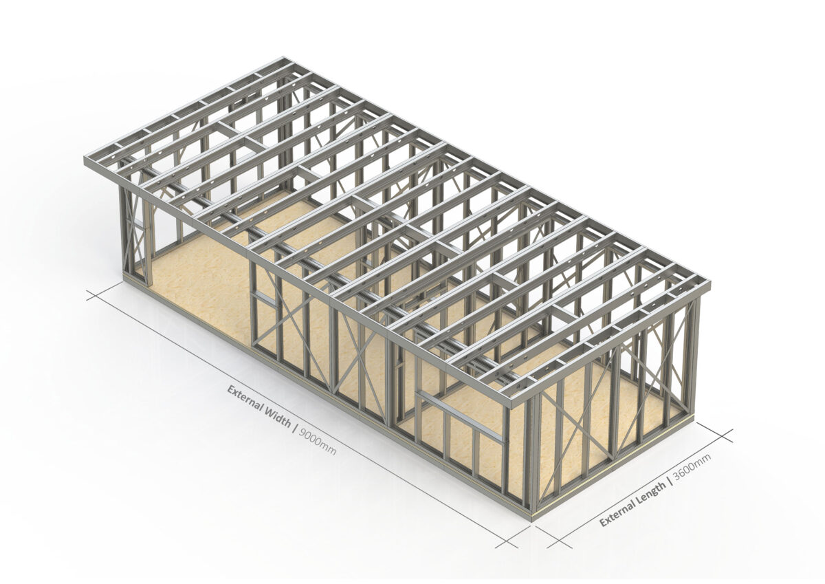 Annexe 003 – Flat Roof 165 – 323 Steel Frame — supplier catalogue frame