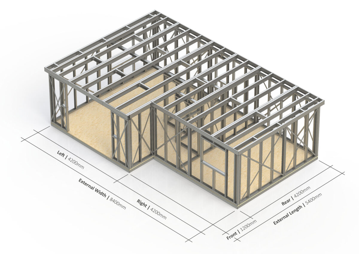 Annexe 004 – Flat Roof 165 Steel Frame — supplier catalogue frame