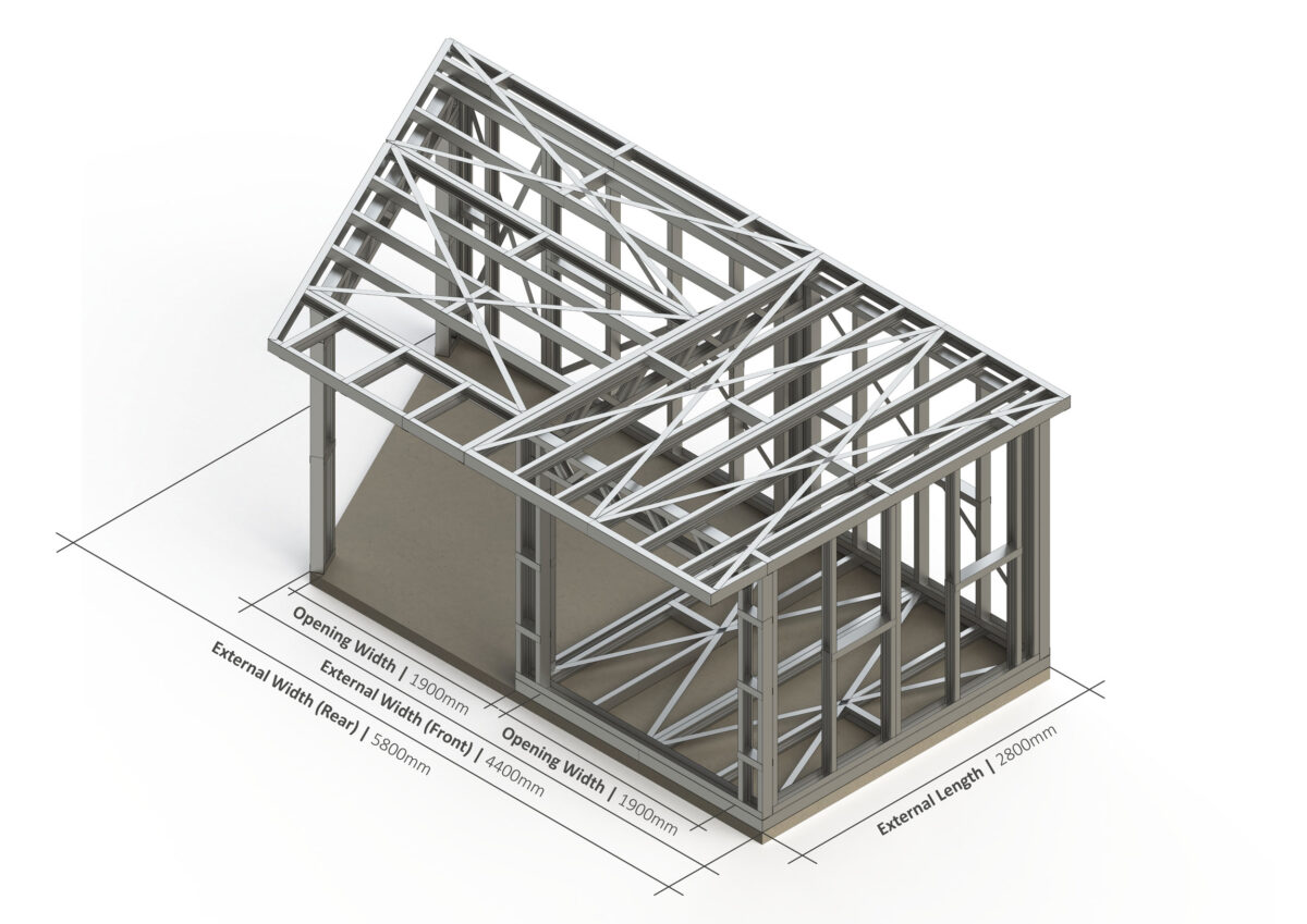 Bespoke 002 Steel Garden Room Frame — supplier catalogue frame