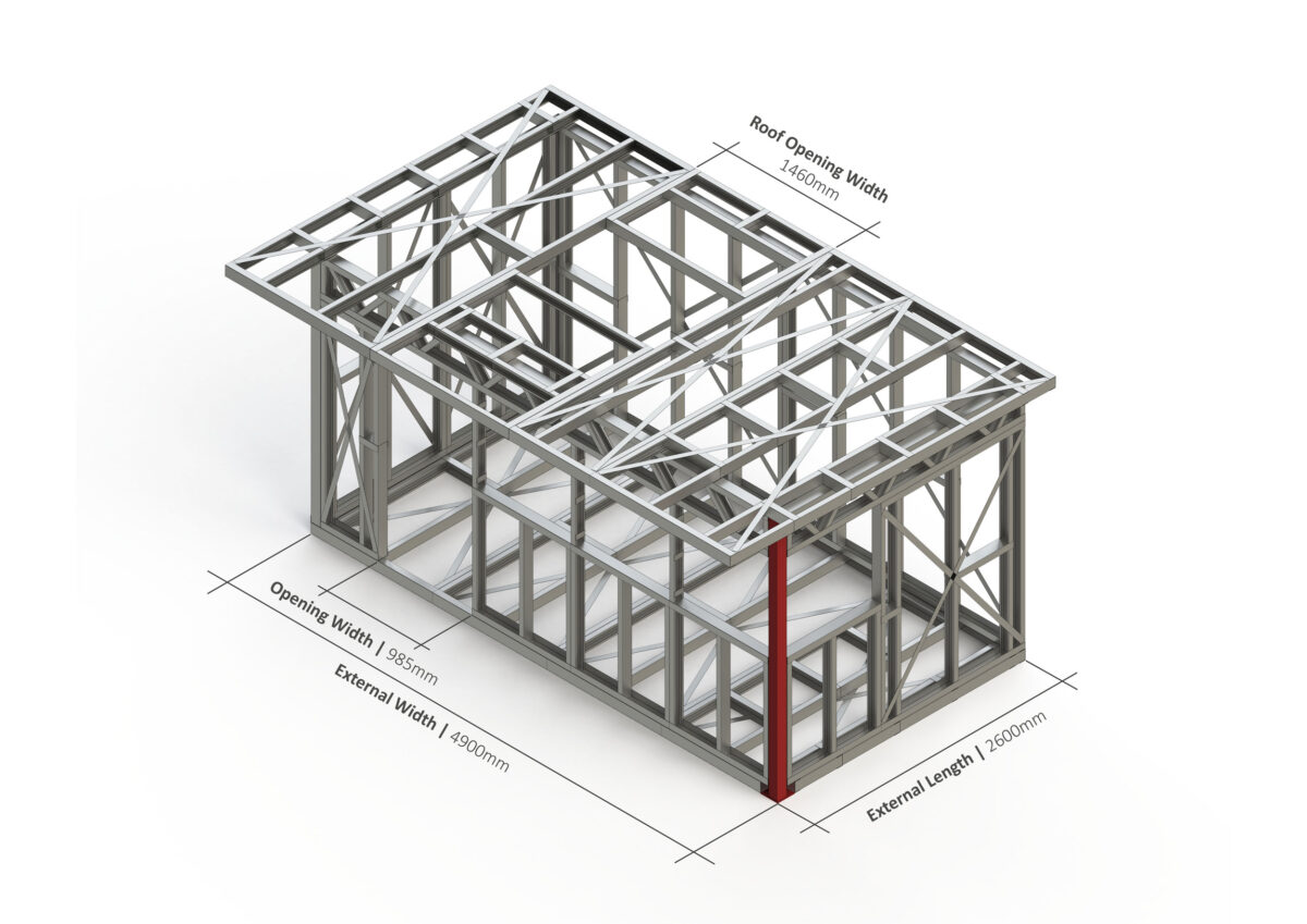 Bespoke 003 Steel Garden Room Frame — supplier catalogue frame
