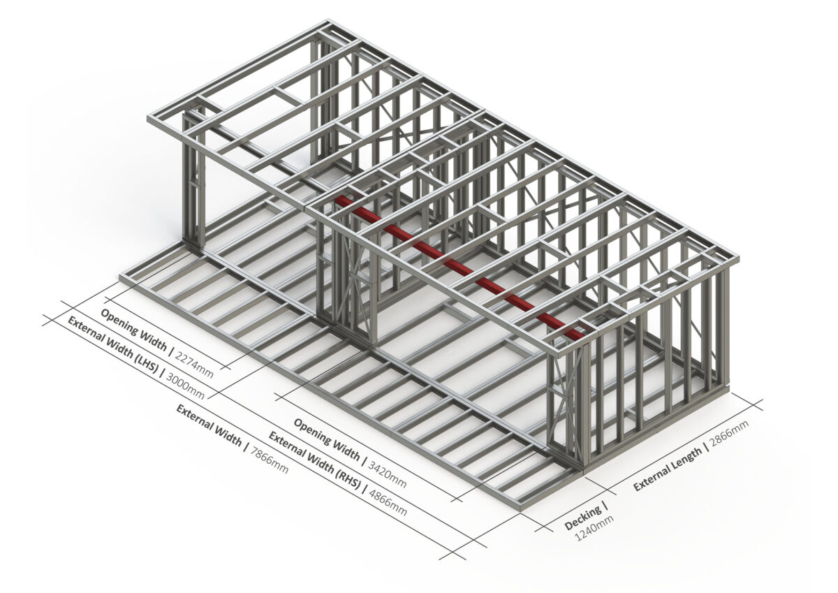 Bespoke 004 Steel Garden Room Frame — supplier catalogue frame