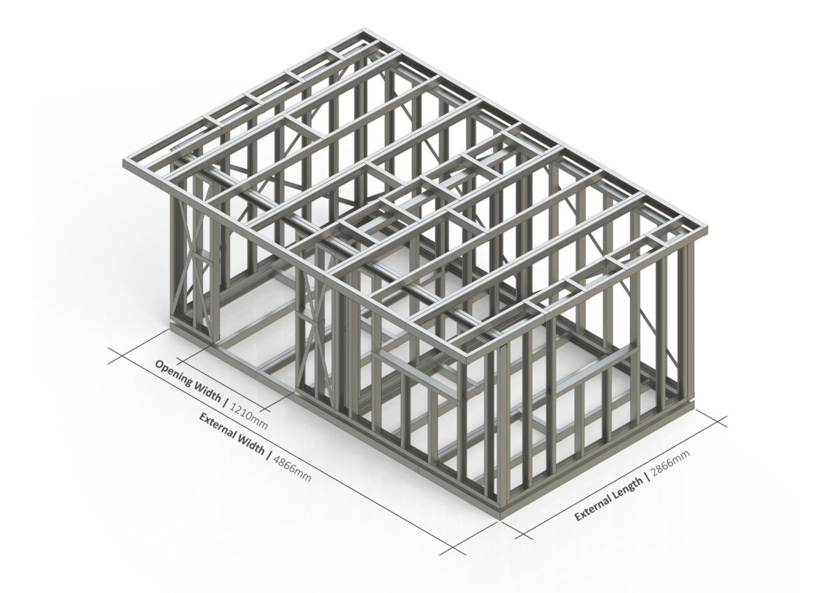 Bespoke 005 Steel Garden Room Frame — supplier catalogue frame