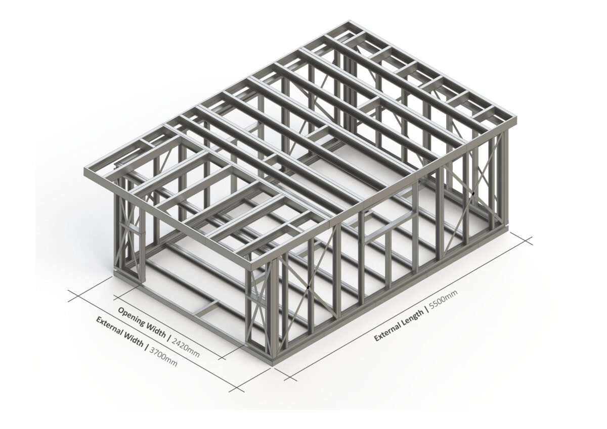 Bespoke 006 Steel Garden Room Frame — supplier catalogue frame