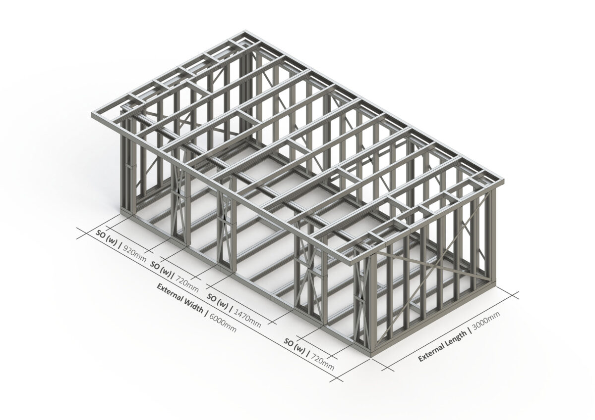 Bespoke 007 Steel Garden Room Frame — supplier catalogue frame