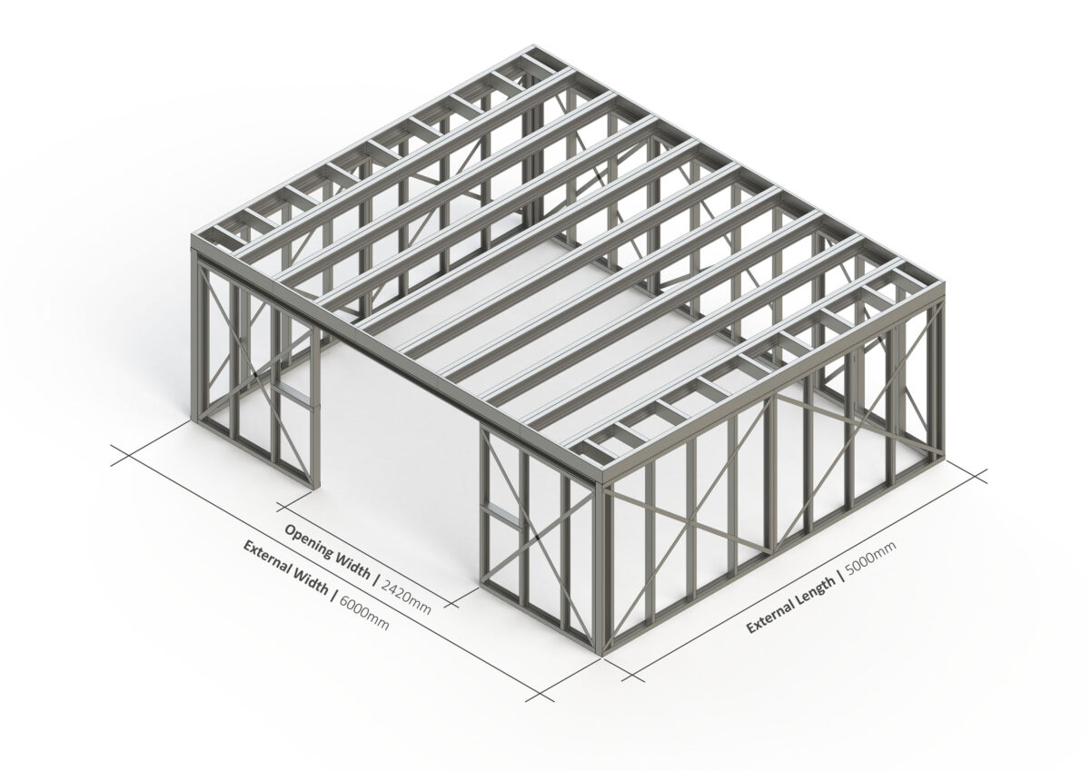 Bespoke 008 Steel Garden Room Frame — supplier catalogue frame