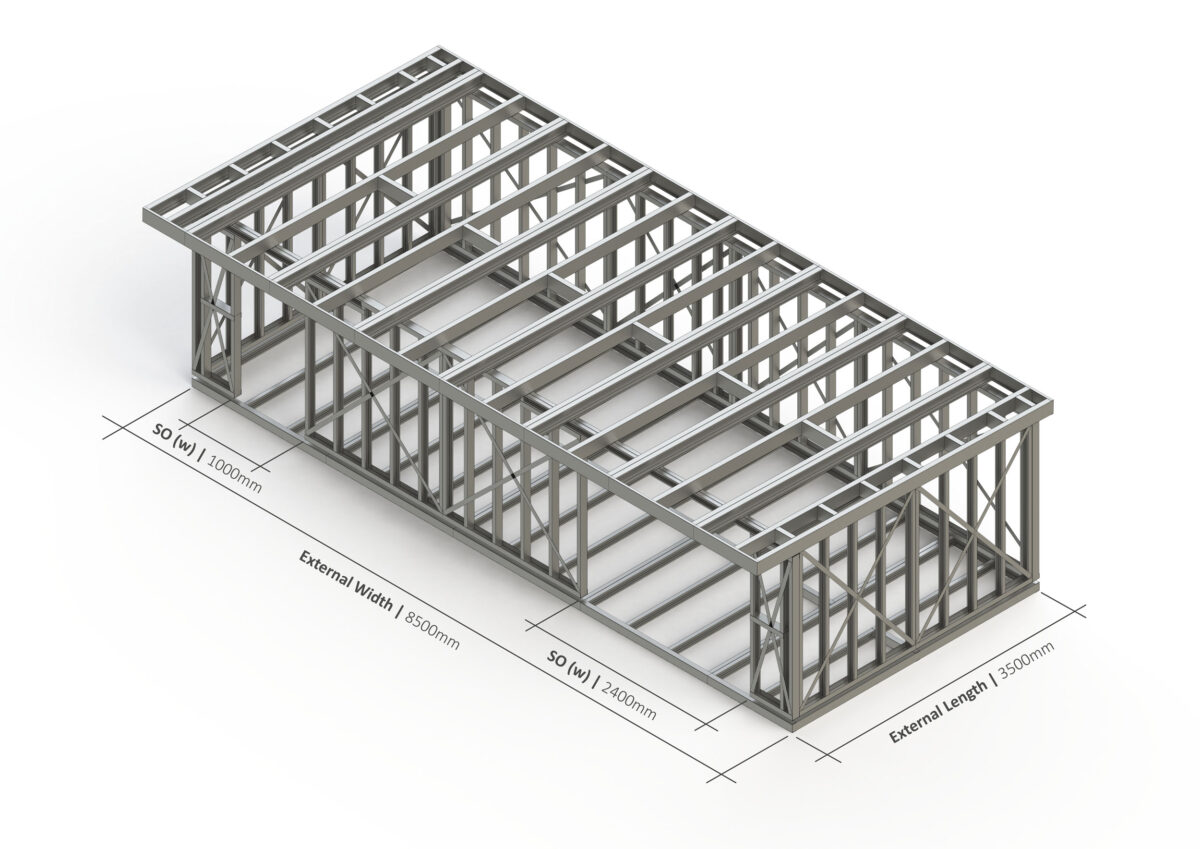 Bespoke 009 Steel Garden Room Frame — supplier catalogue frame