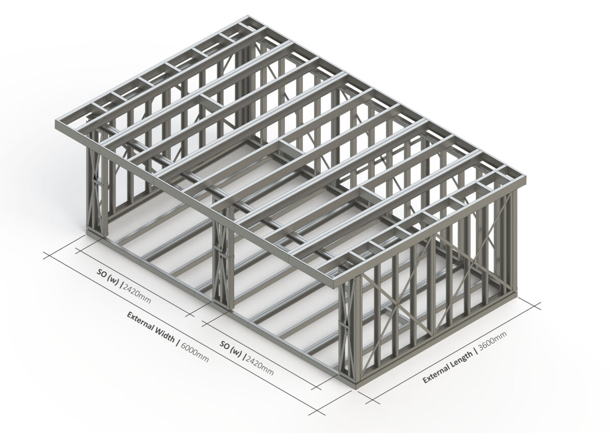 Bespoke 012 Steel Garden Room Frame — supplier catalogue frame