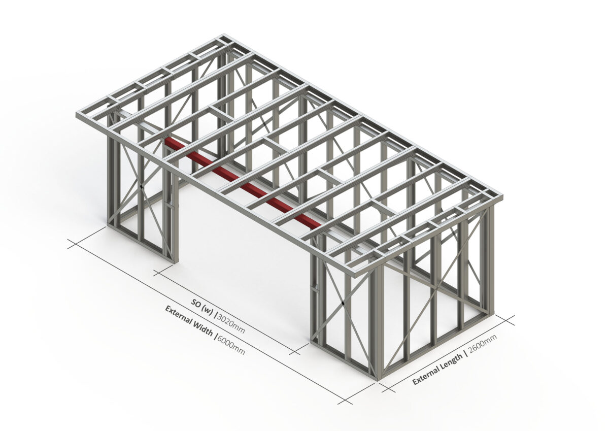 Bespoke 014 Steel Garden Room Frame — supplier catalogue frame