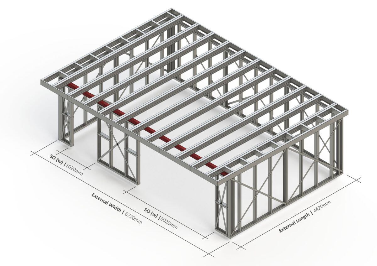 Bespoke 015 Steel Garden Room Frame — supplier catalogue frame