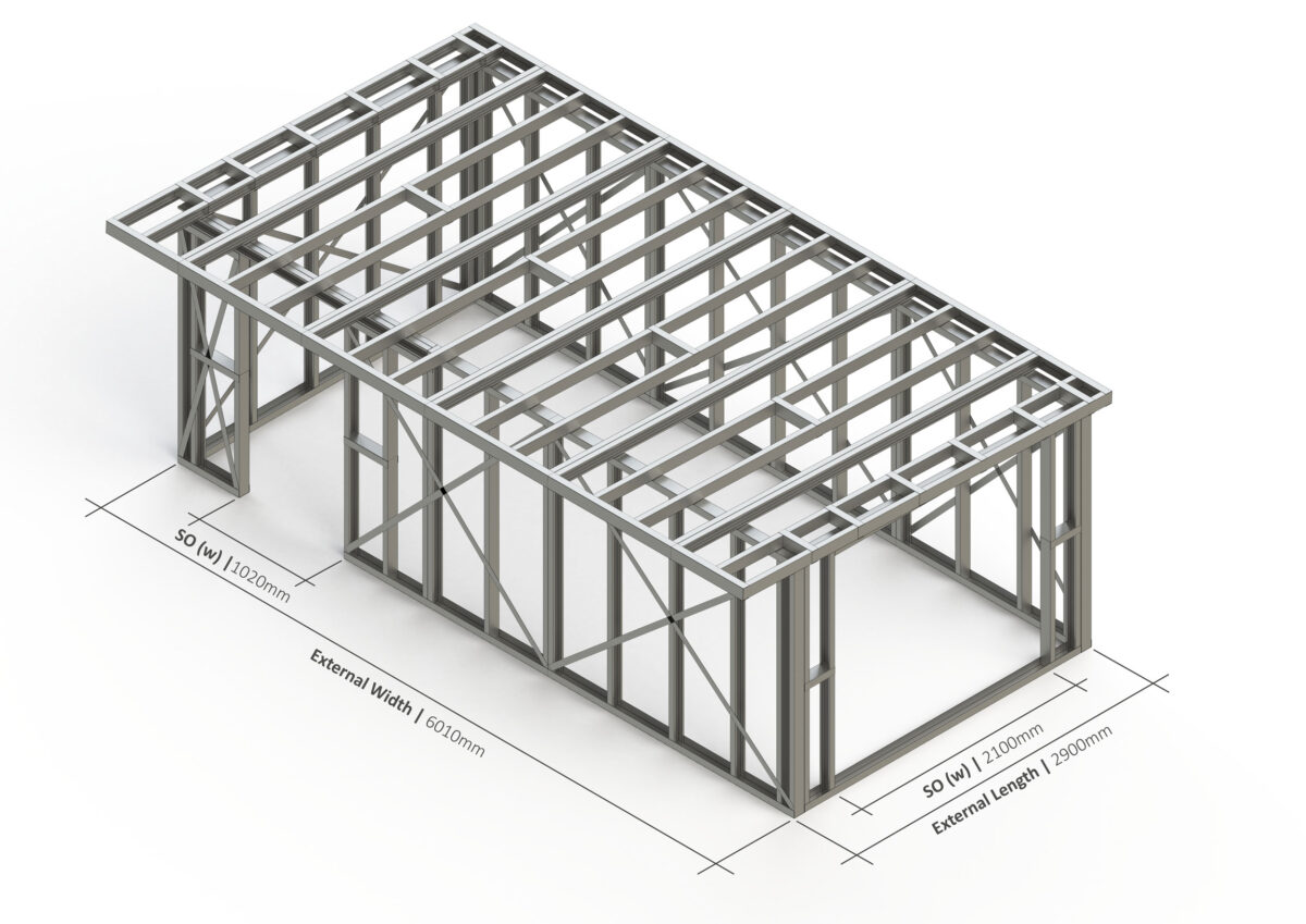 Bespoke 016 Steel Garden Room Frame — supplier catalogue frame