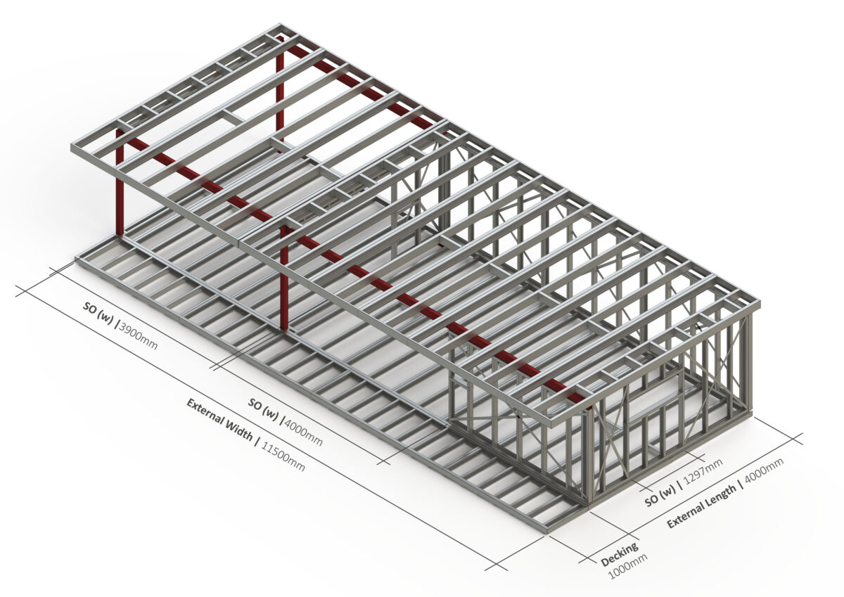 Bespoke 018 Steel Garden Room Frame — supplier catalogue frame