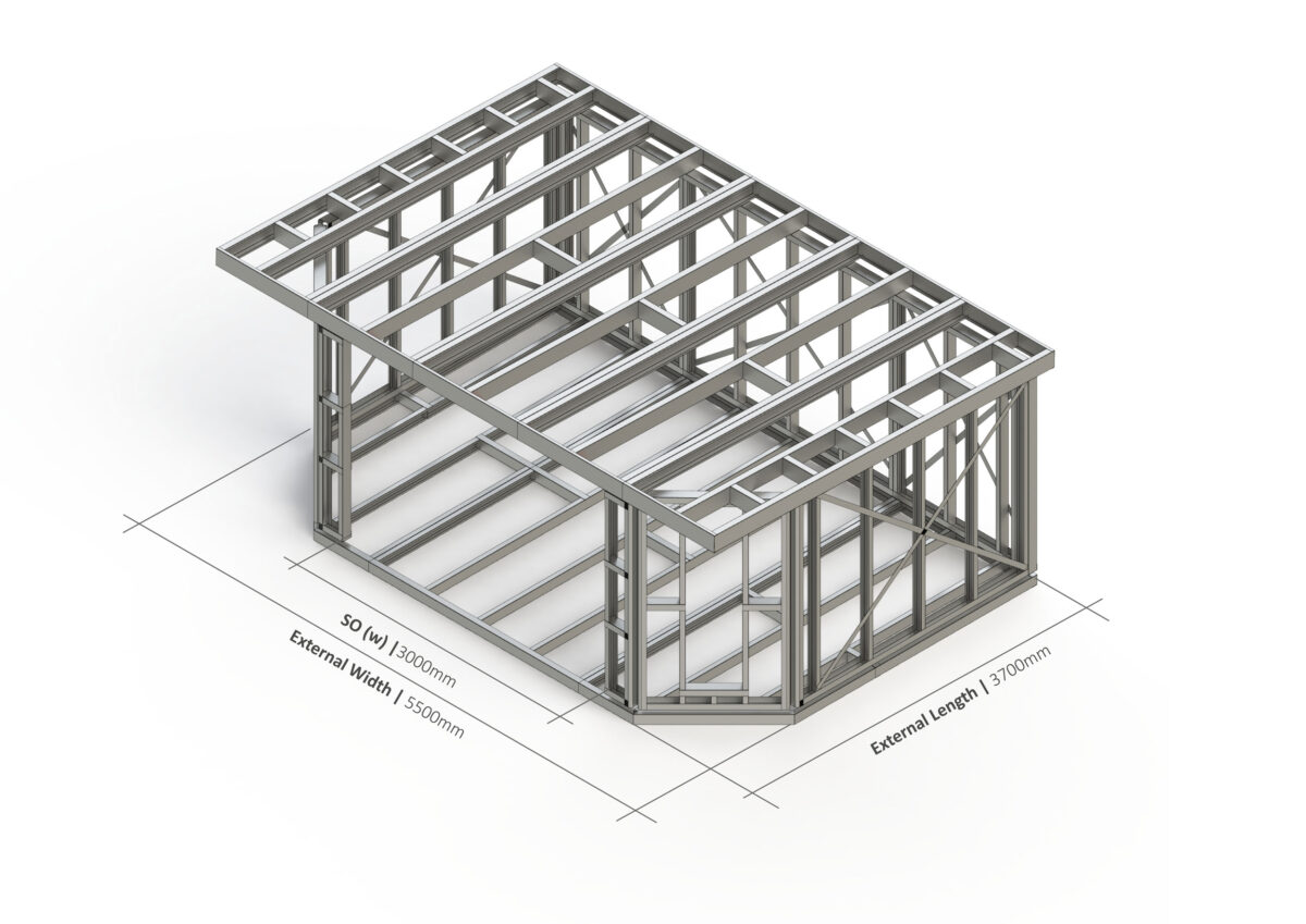 Bespoke 019 Steel Garden Room Frame — supplier catalogue frame