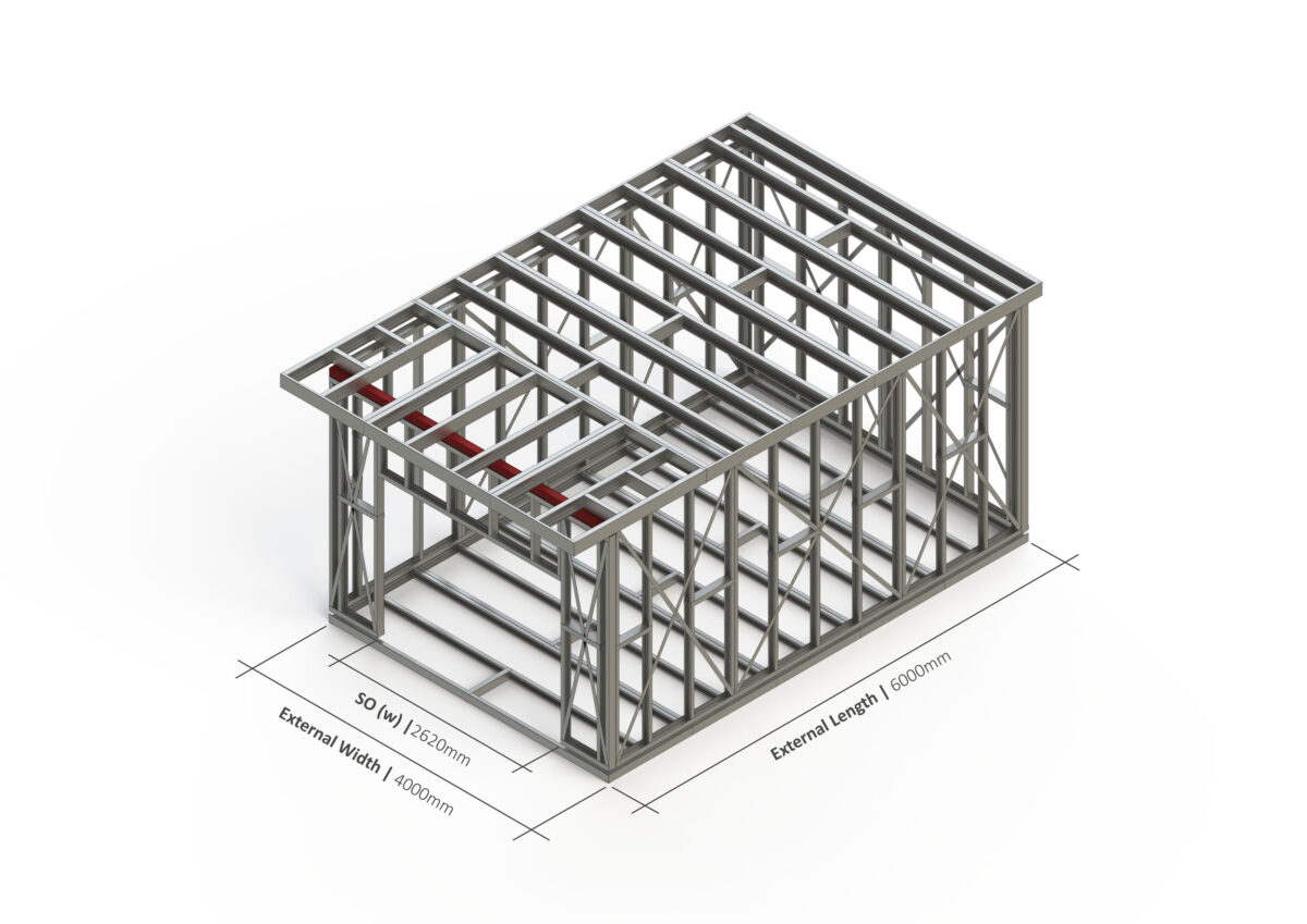 Bespoke 020 Steel Garden Room Frame — supplier catalogue frame