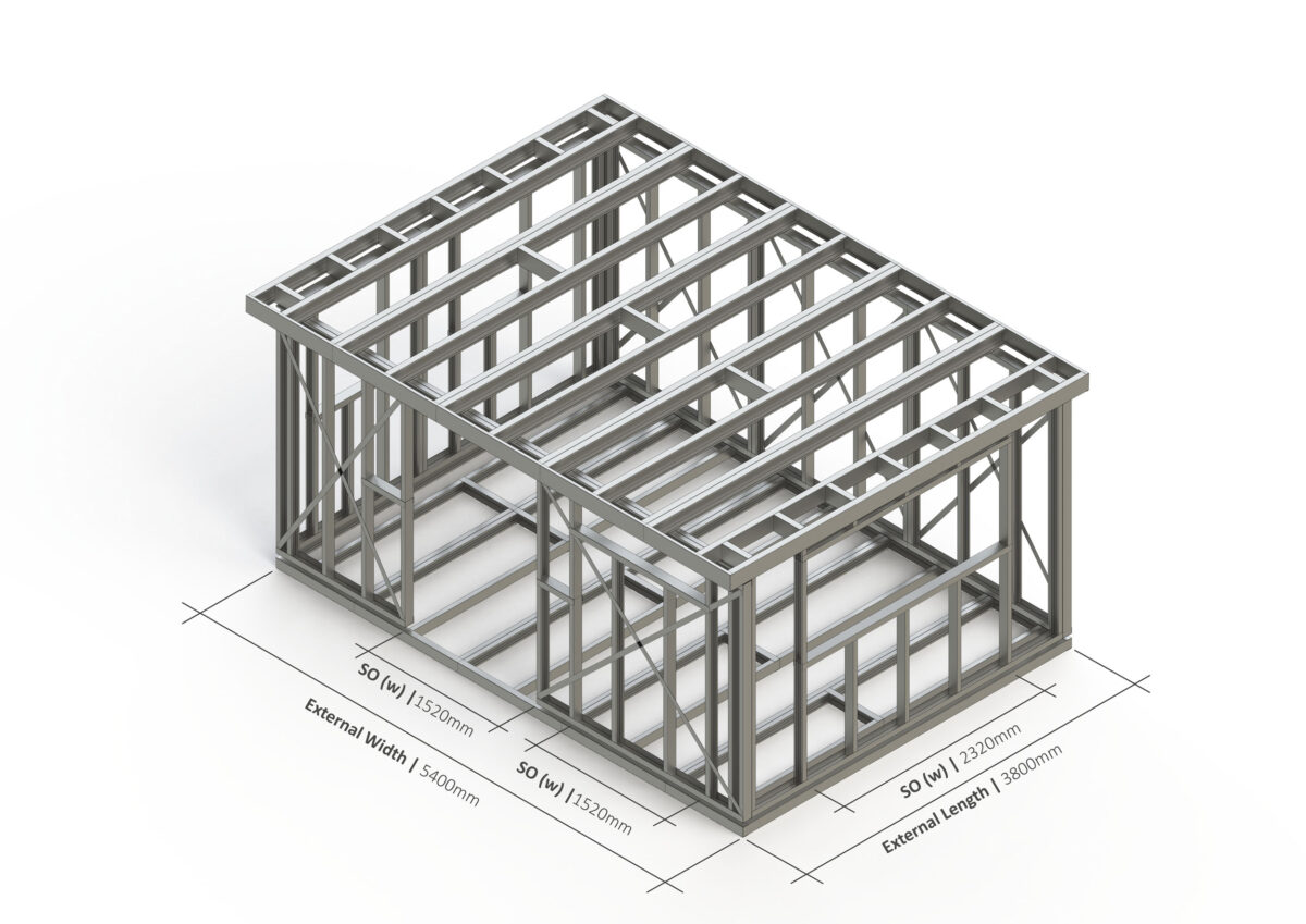 Bespoke 021 Steel Garden Room Frame — supplier catalogue frame