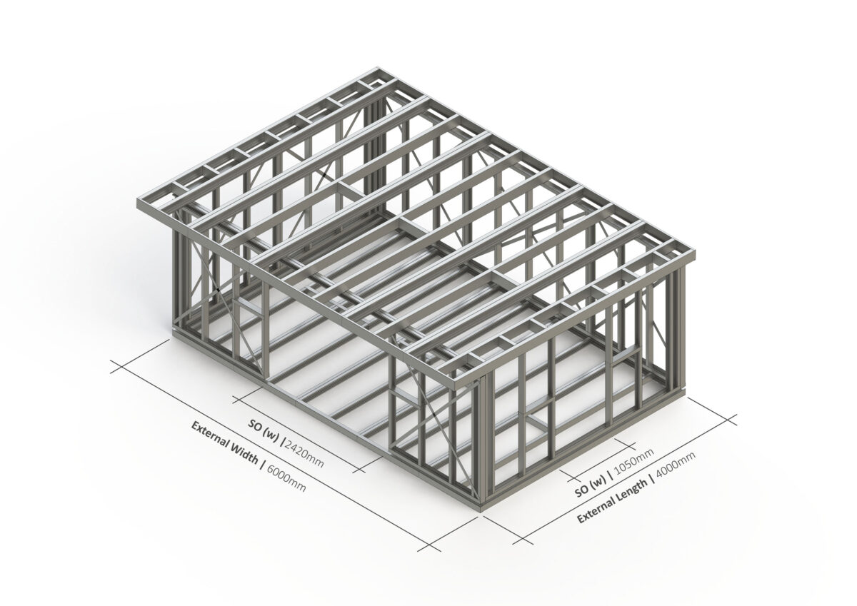 Bespoke 023 Steel Garden Room Frame — supplier catalogue frame
