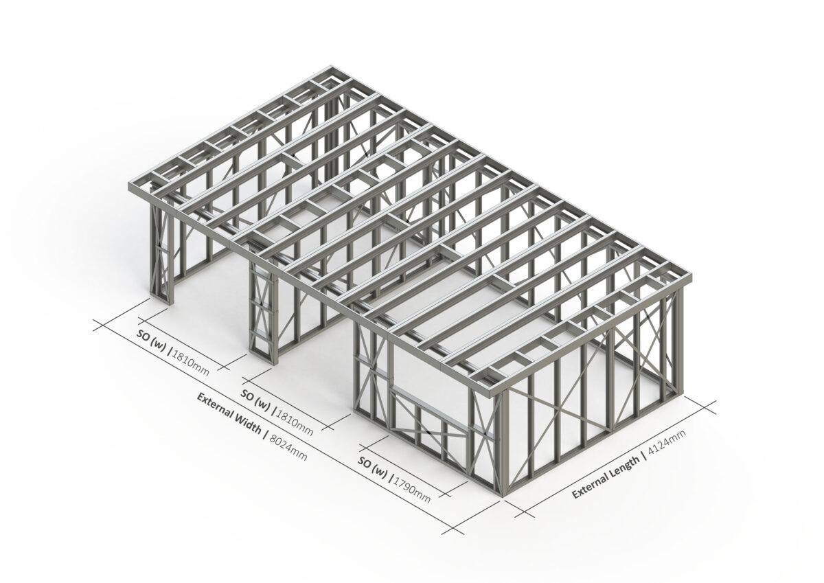 Bespoke 024 Steel Garden Room Frame — supplier catalogue frame