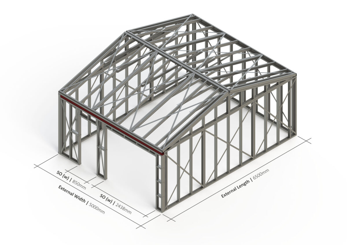 Bespoke 025 Steel Garden Room Frame — supplier catalogue frame