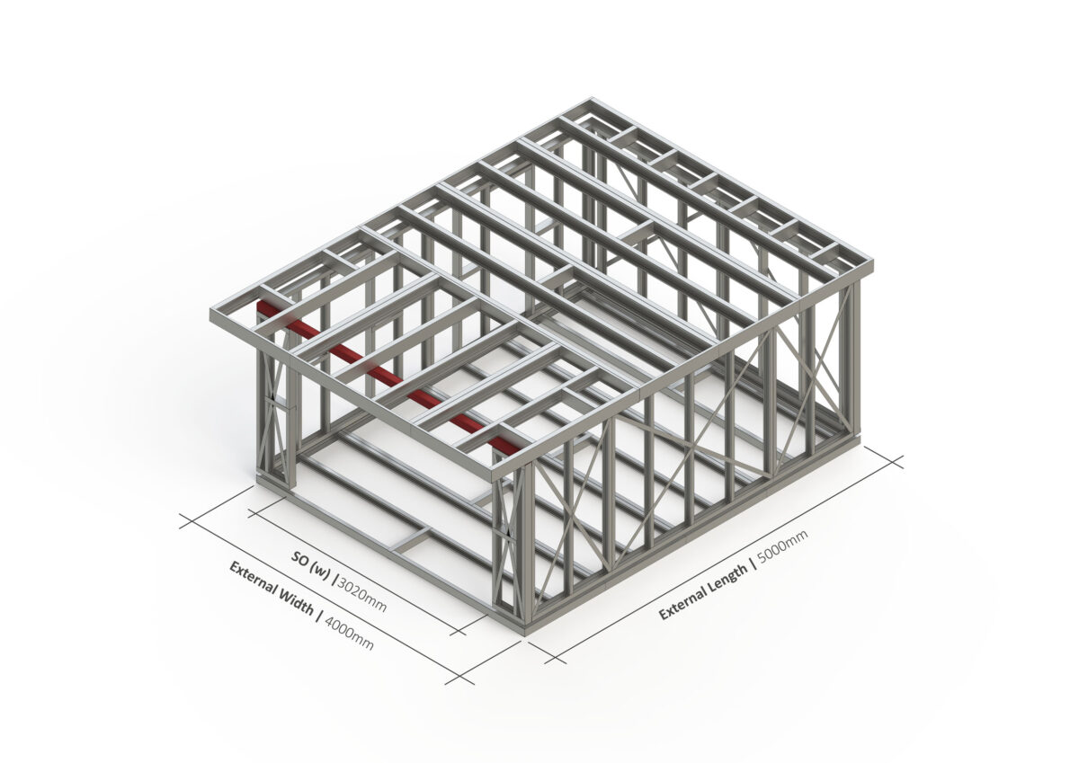 Bespoke 027 Steel Garden Room Frame — supplier catalogue frame