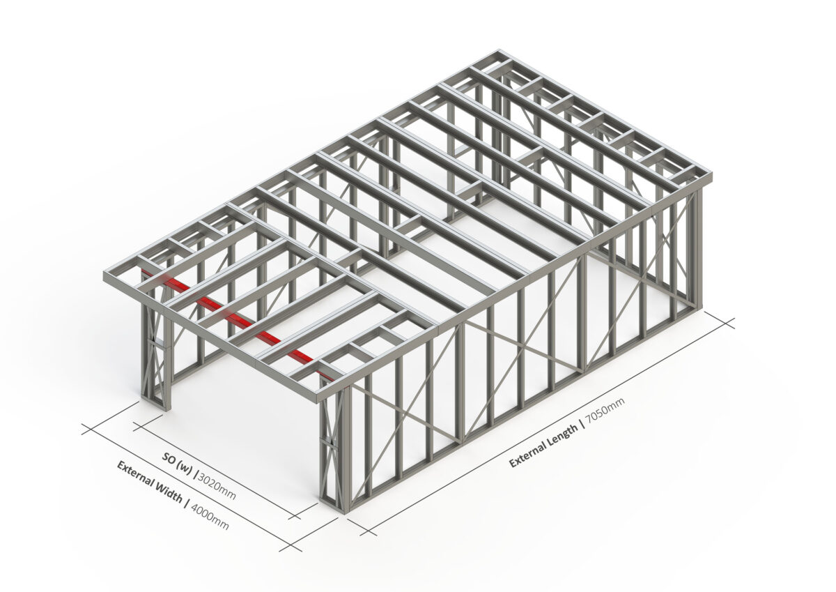 Bespoke 028 Steel Garden Room Frame — supplier catalogue frame