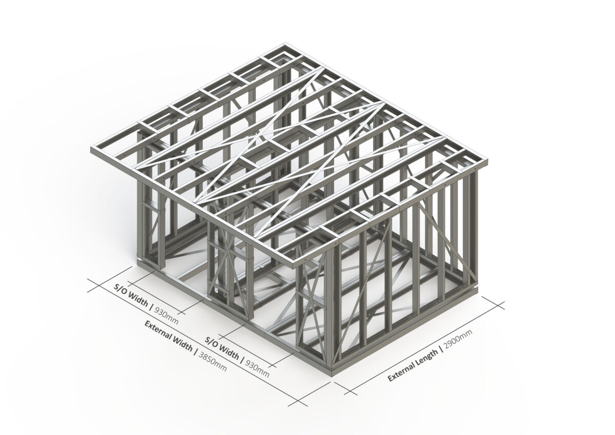 Bespoke 029 Steel Garden Room Frame — supplier catalogue frame