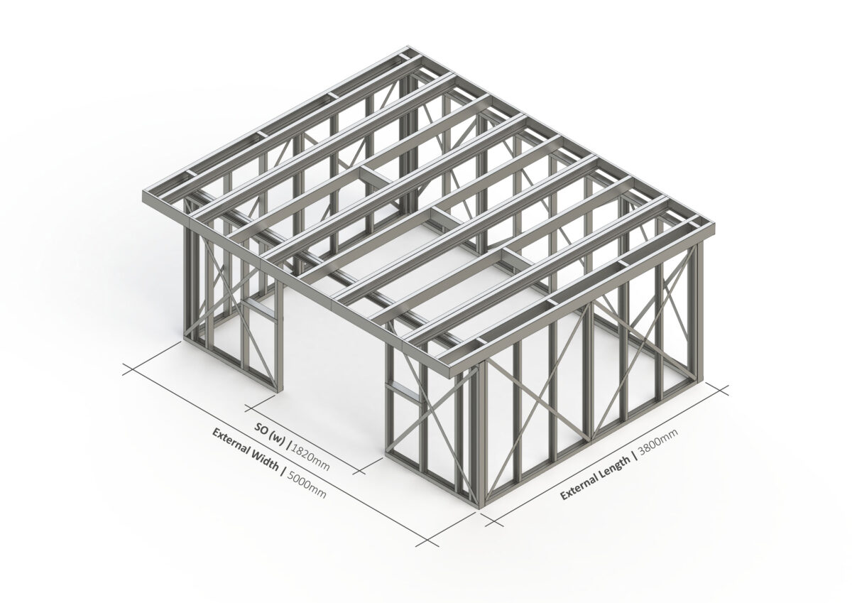 Bespoke 030 Steel Garden Room Frame — supplier catalogue frame