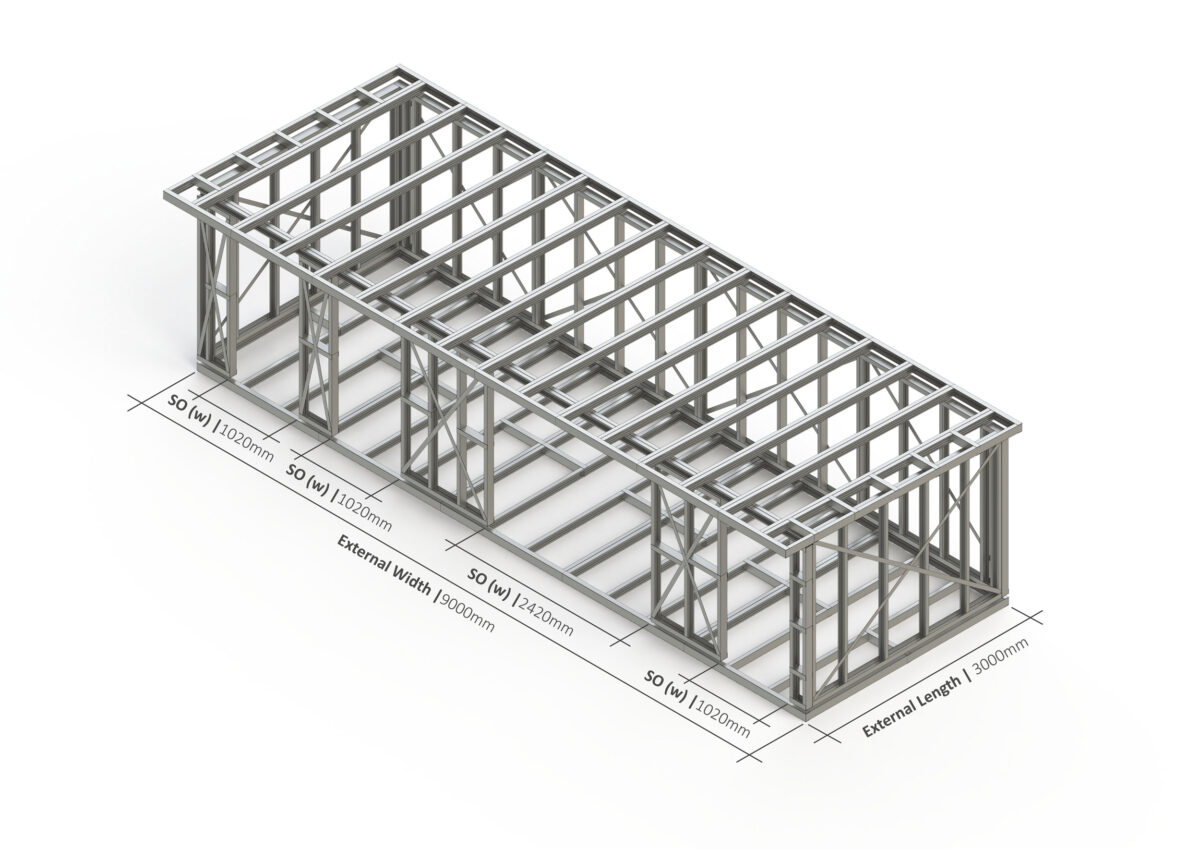 Bespoke 031 Steel Garden Room Frame — supplier catalogue frame