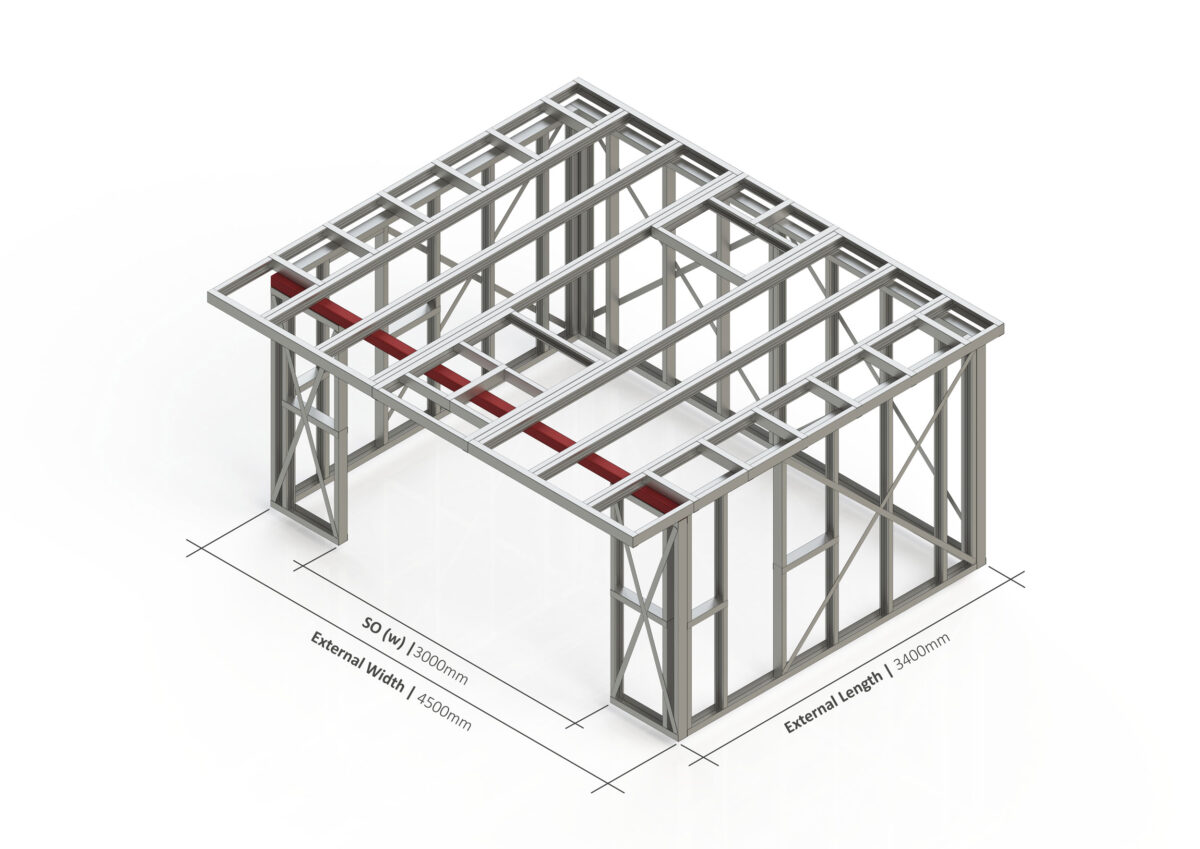 Bespoke 032 Steel Garden Room Frame — supplier catalogue frame