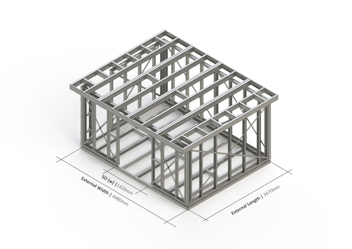 Bespoke 033 Steel Garden Room Frame — supplier catalogue frame