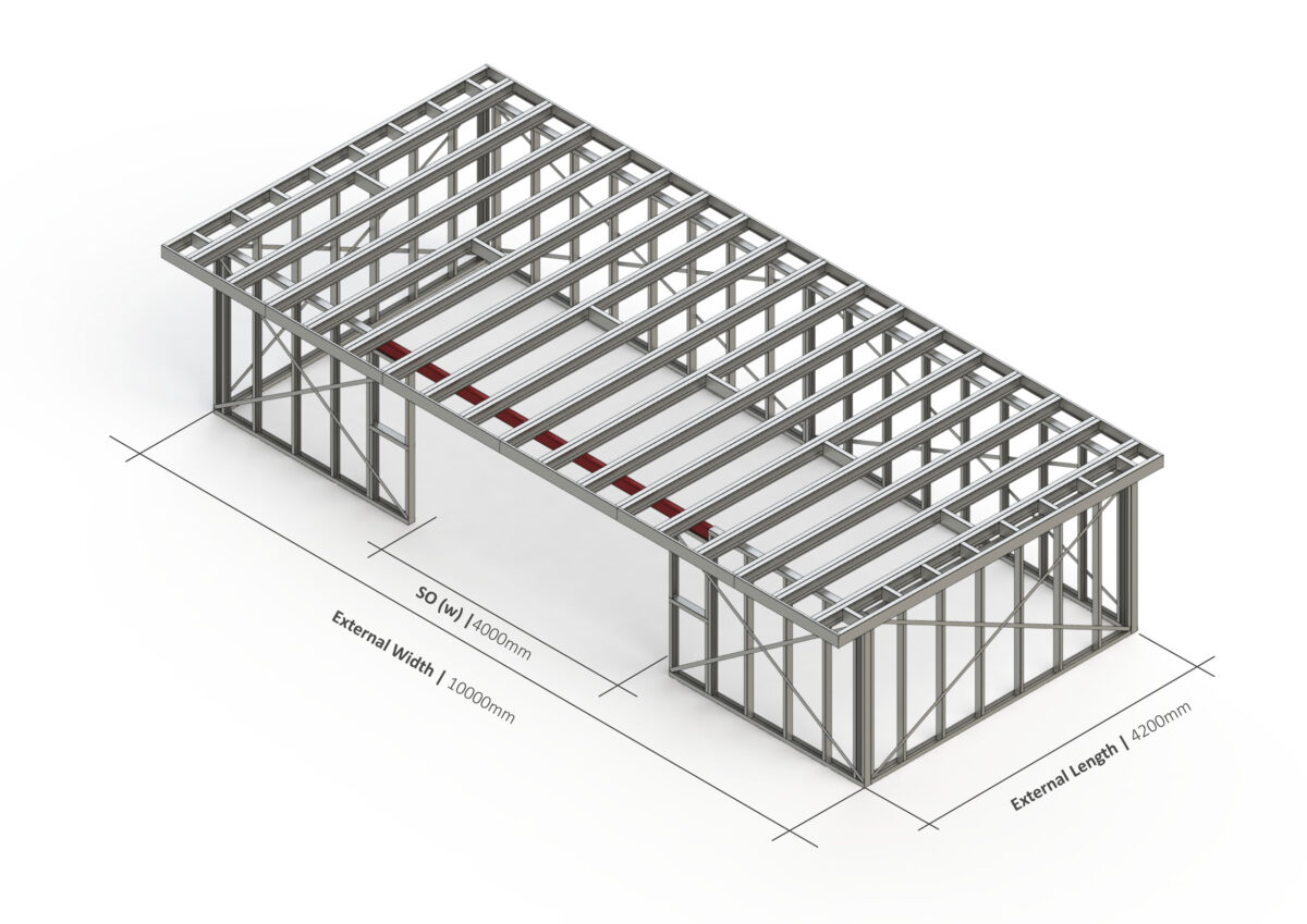 Bespoke 035 Steel Garden Room Frame — supplier catalogue frame