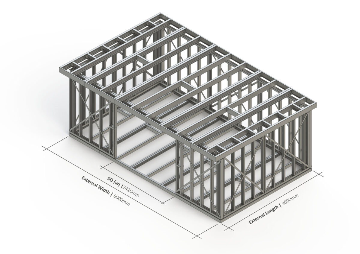 Bespoke 037 Steel Garden Room Frame — supplier catalogue frame
