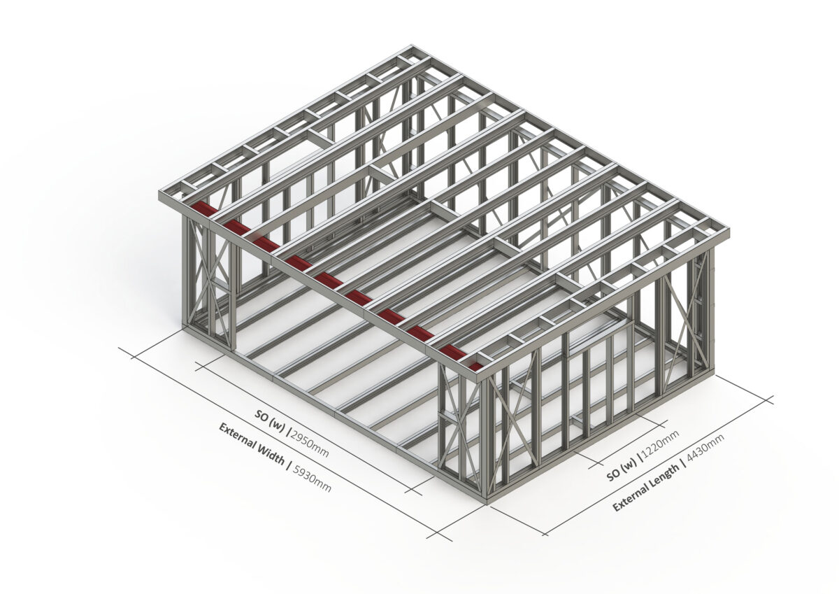 Bespoke 038 Steel Garden Room Frame — supplier catalogue frame