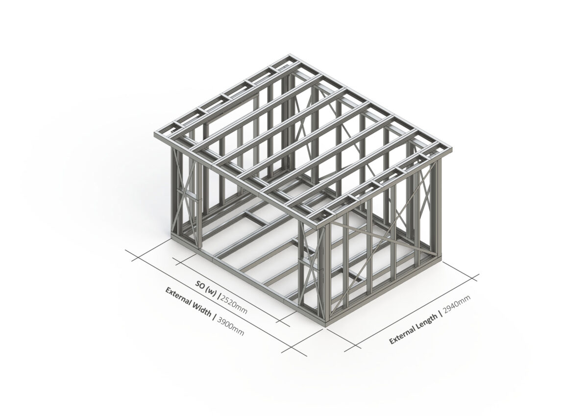 Bespoke 039 Steel Garden Room Frame — supplier catalogue frame