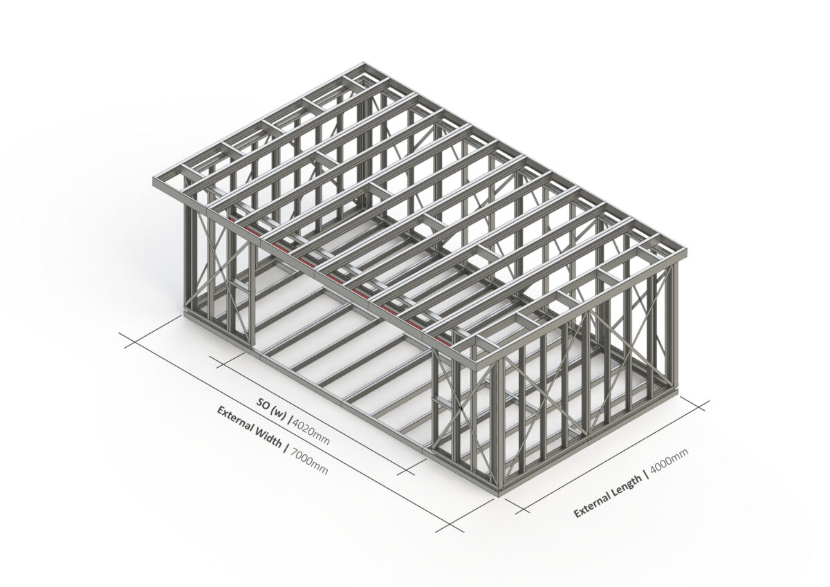 Bespoke 040 Steel Garden Room Frame — supplier catalogue frame