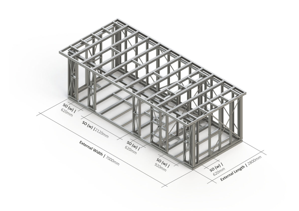 Bespoke 042 Steel Garden Room Frame — supplier catalogue frame