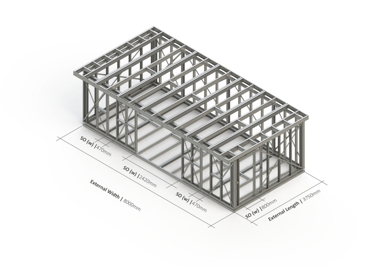 Bespoke 044 Steel Garden Room Frame — supplier catalogue frame