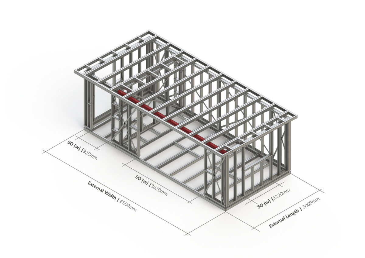 Bespoke 045 Steel Garden Room Frame — supplier catalogue frame