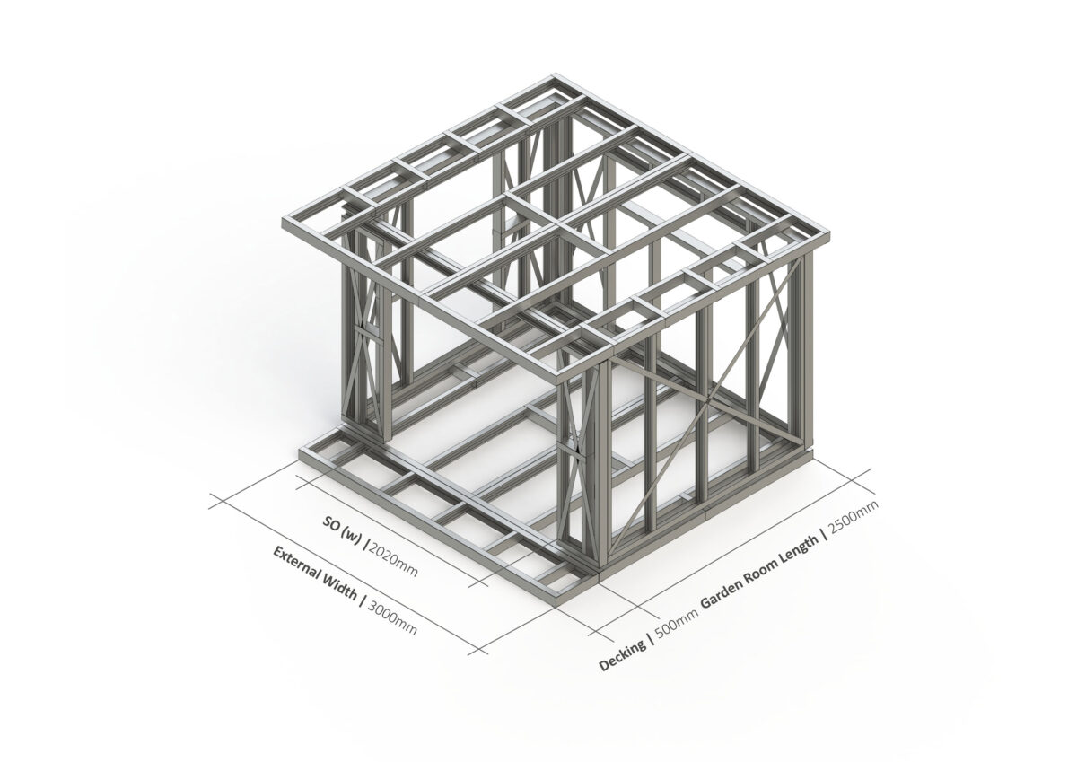 Bespoke 046 Steel Garden Room Frame — supplier catalogue frame