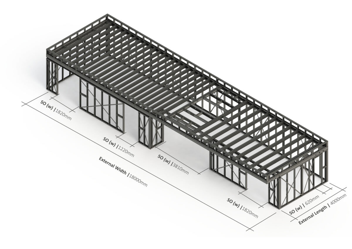 Bespoke 047 Steel Garden Room Frame — supplier catalogue frame