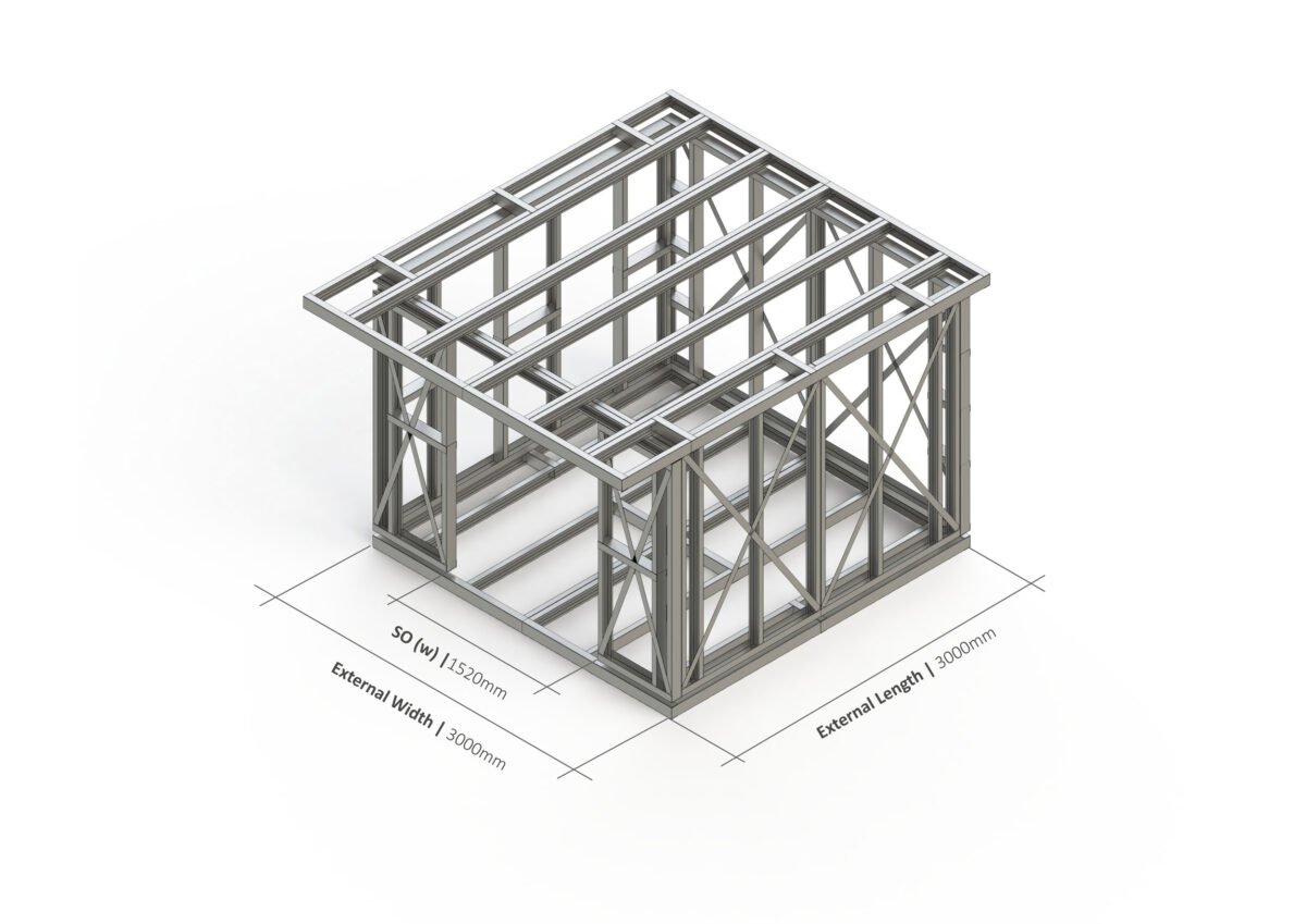 Bespoke 048 Steel Garden Room Frame — supplier catalogue frame