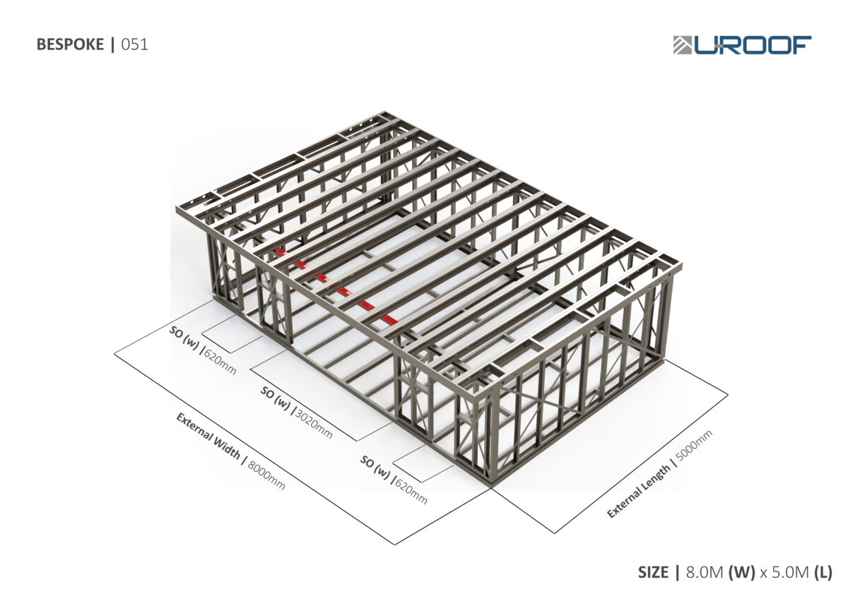 Bespoke 051 Steel Garden Room Frame — supplier catalogue frame