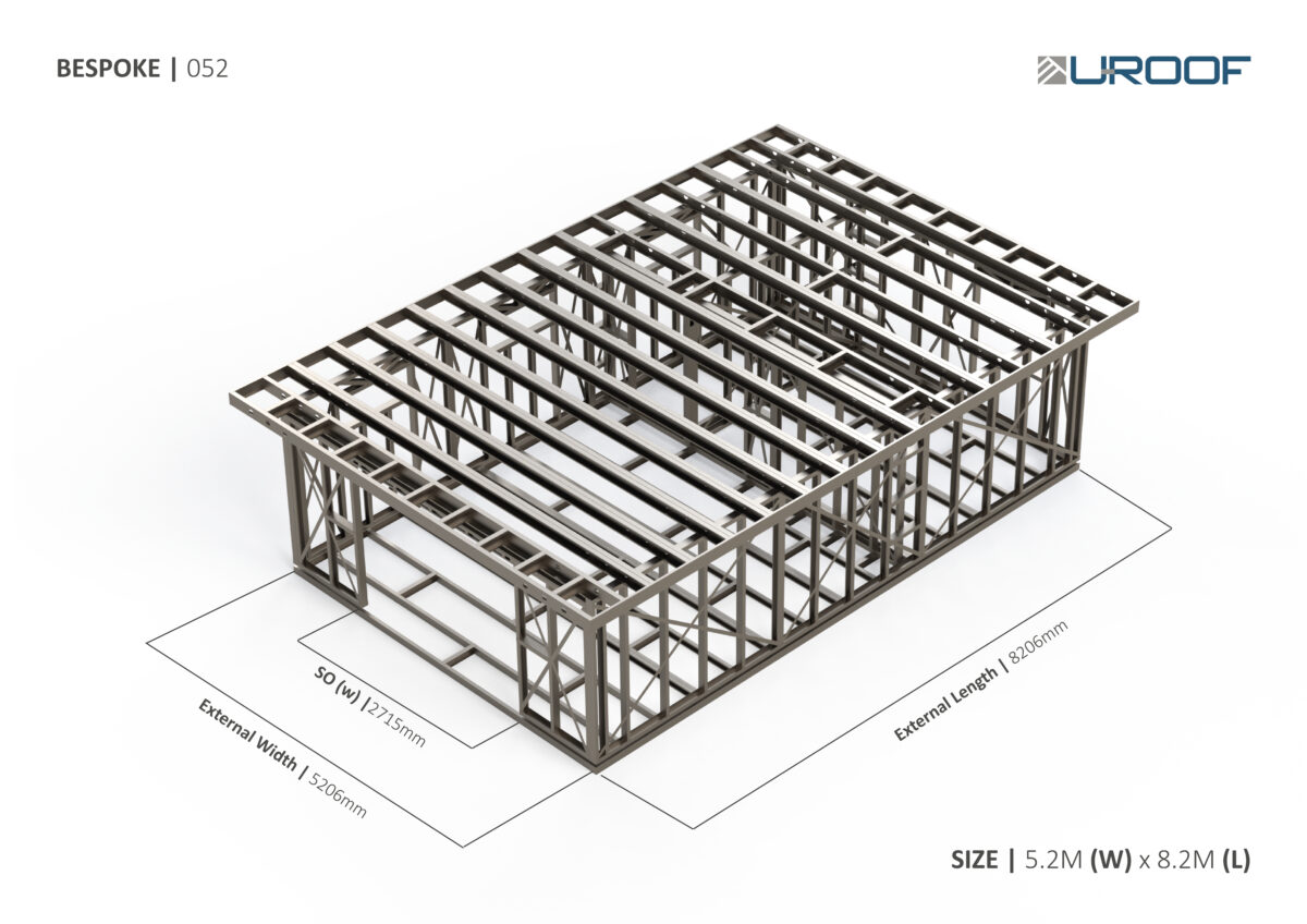 Bespoke 052 Steel Garden Room Frame — supplier catalogue frame