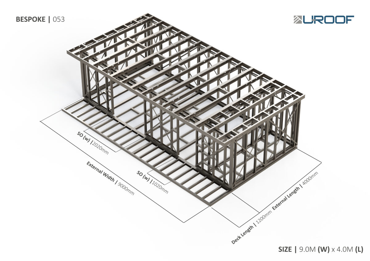 Bespoke 053 Steel Garden Room Frame — supplier catalogue frame