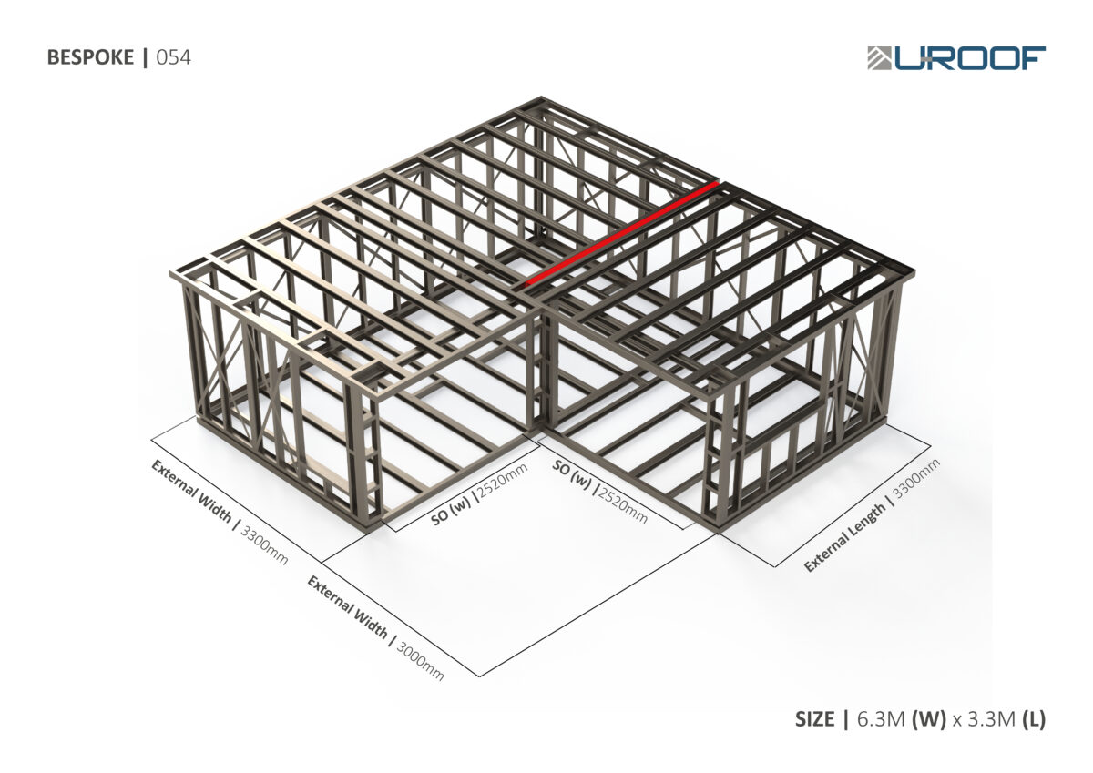 Bespoke 054 Steel Garden Room Frame — supplier catalogue frame
