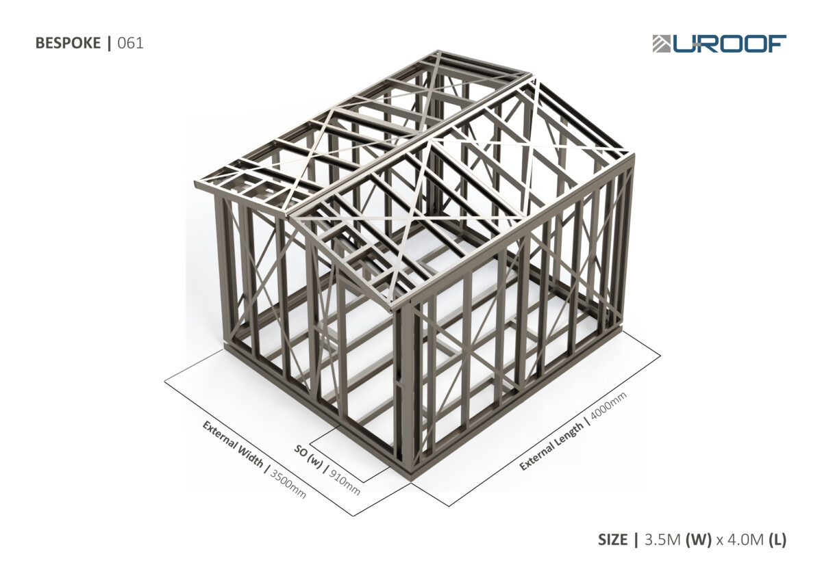 Bespoke 061 Steel Garden Room Frame — supplier catalogue frame