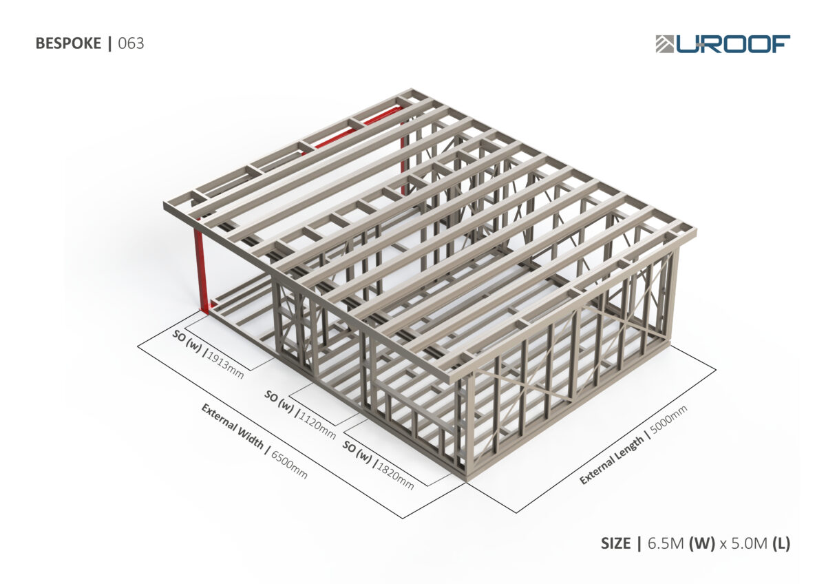 Bespoke 063 Steel Garden Room Frame — supplier catalogue frame