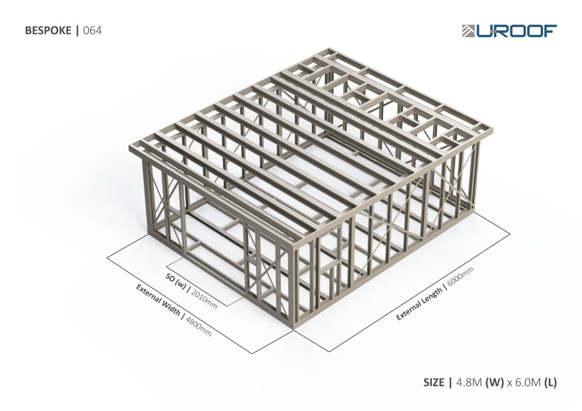 Bespoke 064 Steel Garden Room Frame — supplier catalogue frame