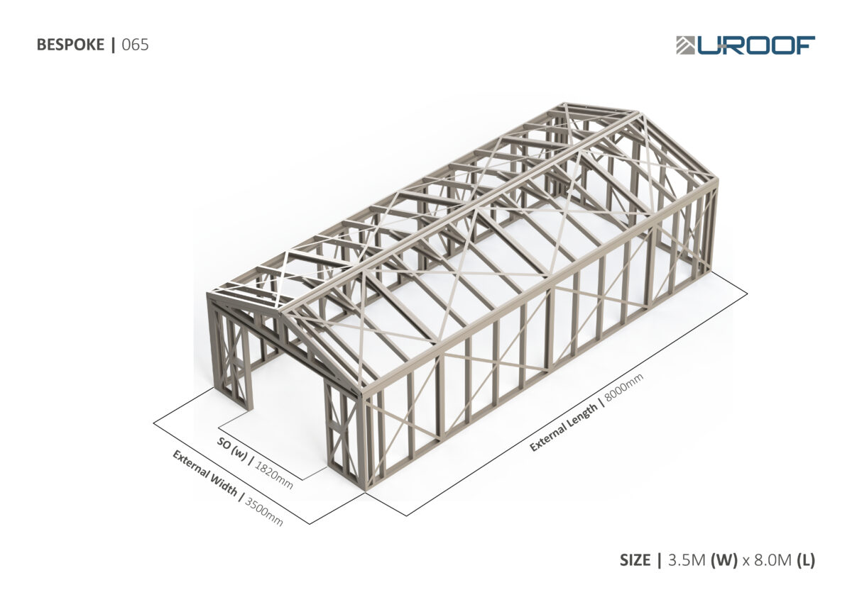 Bespoke 065 Steel Garden Room Frame — supplier catalogue frame