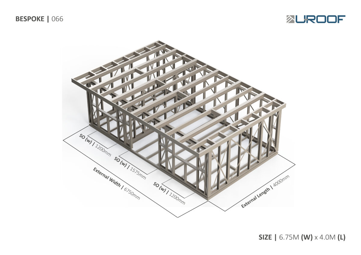 Bespoke 066 Steel Garden Room Frame — supplier catalogue frame