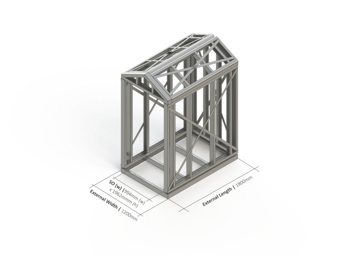 Shed – 1800mm x 1200mm Steel Frame — supplier catalogue frame