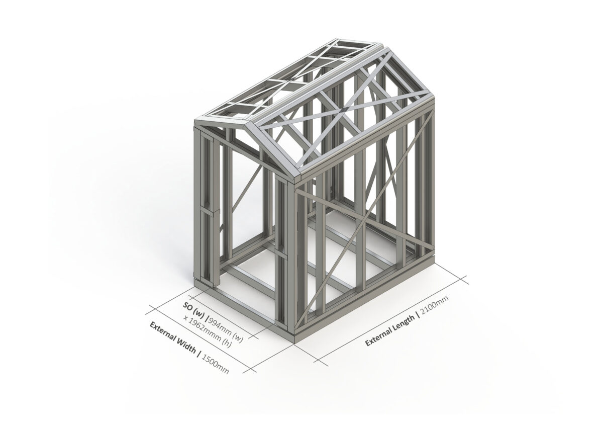 Shed – 2100mm x 1500mm Steel Frame — supplier catalogue frame